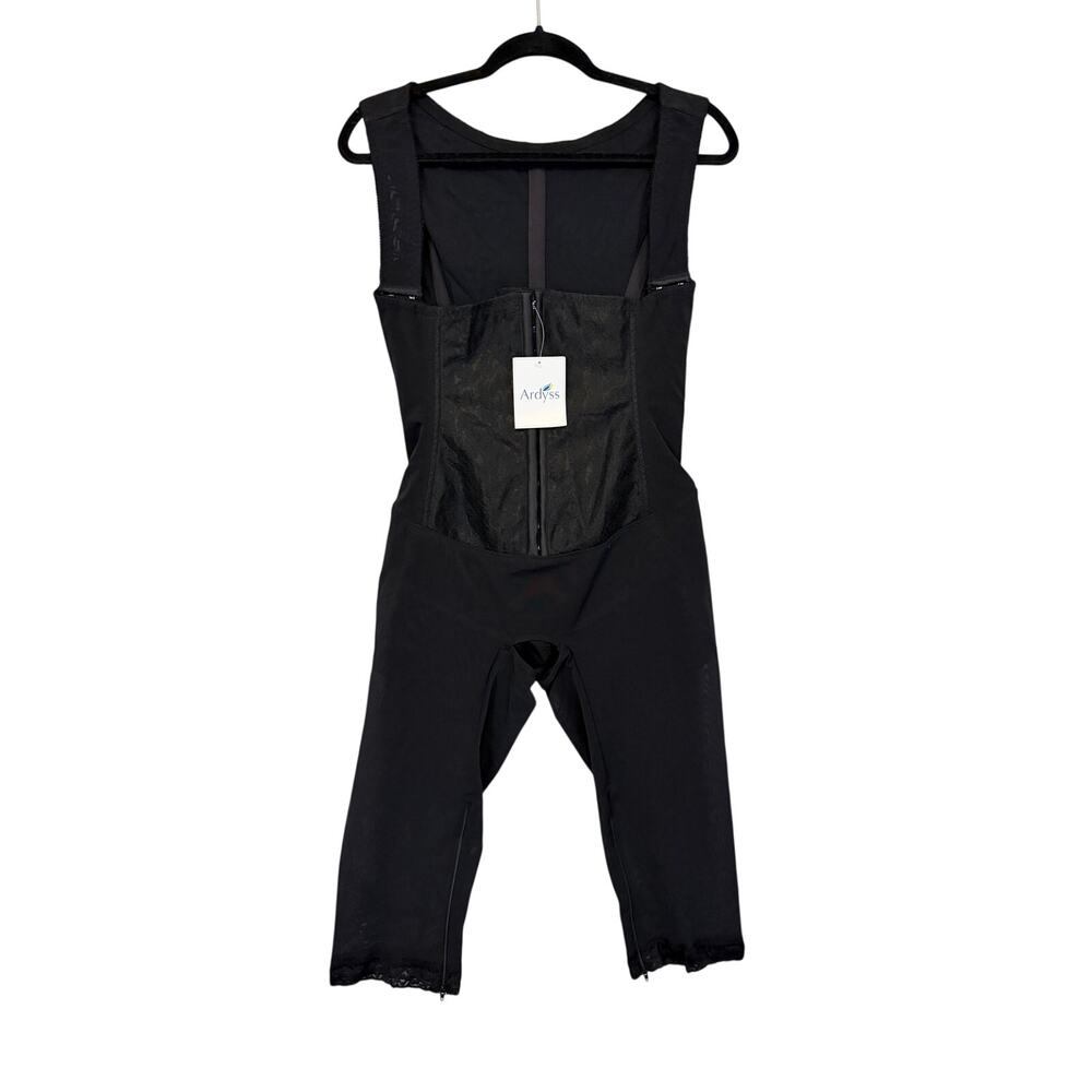 Ardyss Body Shaper Shapewear Size 40 Black Compression Bodysuit Lace Trim NWT